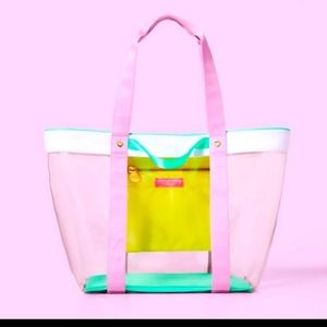 NWT Stoney Clover Lane x Target Transparent Beach Tote Bag Clear/Lavender